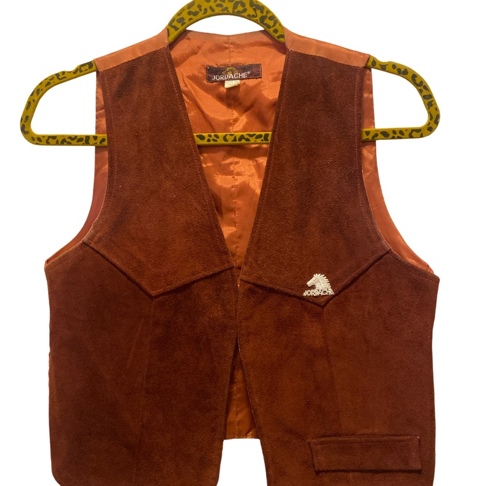 Jordache Brown Suede Vest